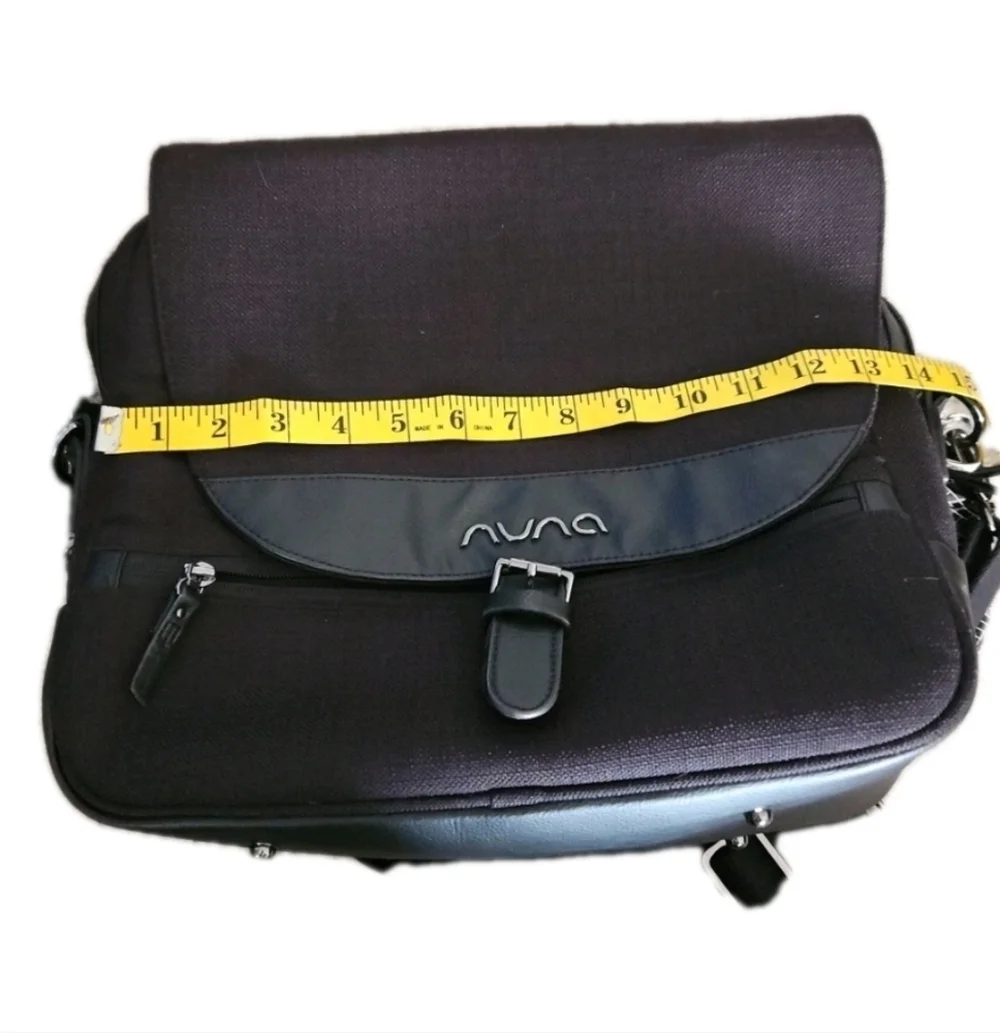 Nuna Unisex Black Diaper Bag/Backpack
